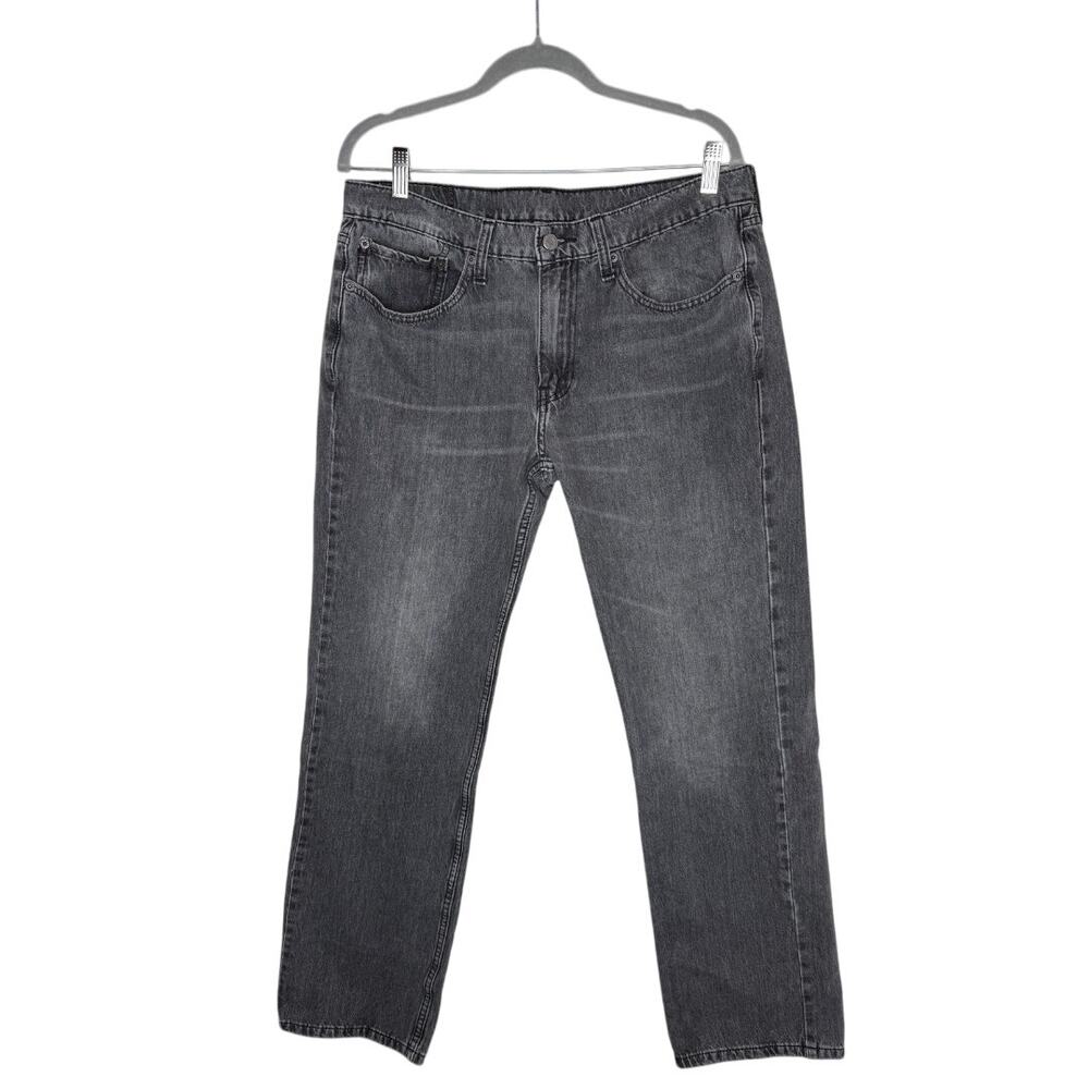 Levi's 514 Classic Straight Leg Jeans Men's 34 x 34 Gray Pants 5-Pocket Denim